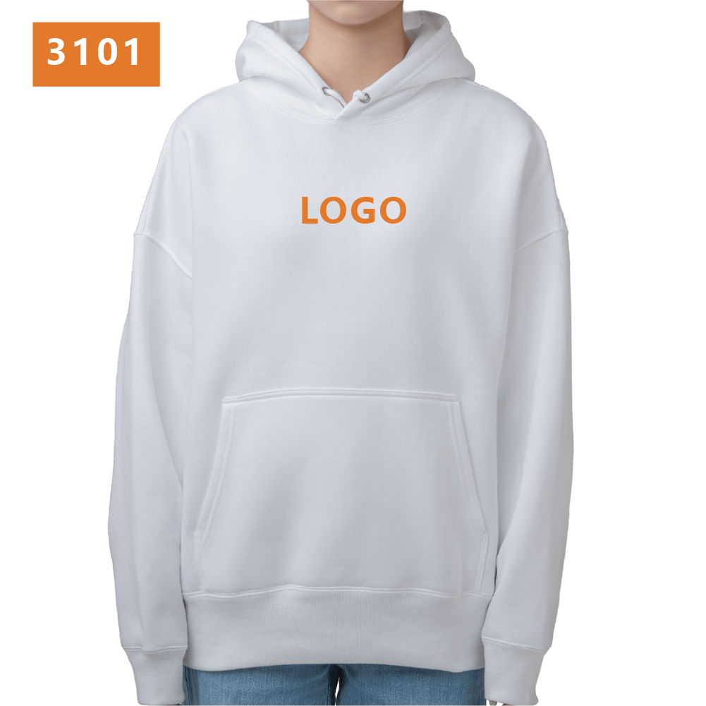 落肩版 內刷毛 連帽大學T產品圖片